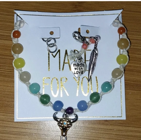 New Semi Precious 💋Wish Bracelet Handmade by ME! - Picture 2 of 4